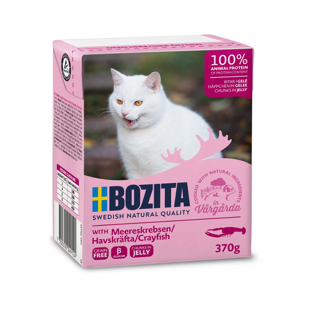 Bozita Katt Tetra Bitar i gelé Havskräfta 370 g x 6