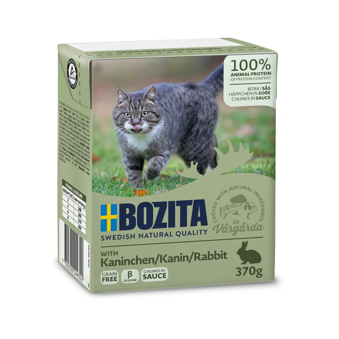 Bozita Katt Tetra Bitar i gelé Kanin 370 g x 6