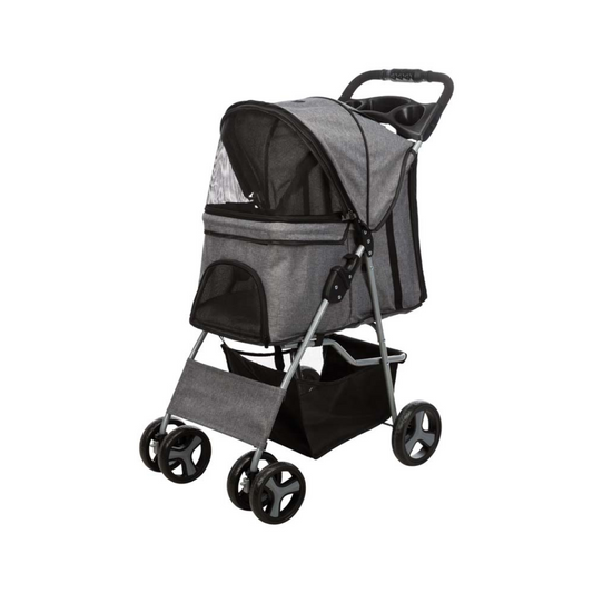 Trixie Djurvagn Buggy Hopfällbar 47× h100 × 80 cm Grå