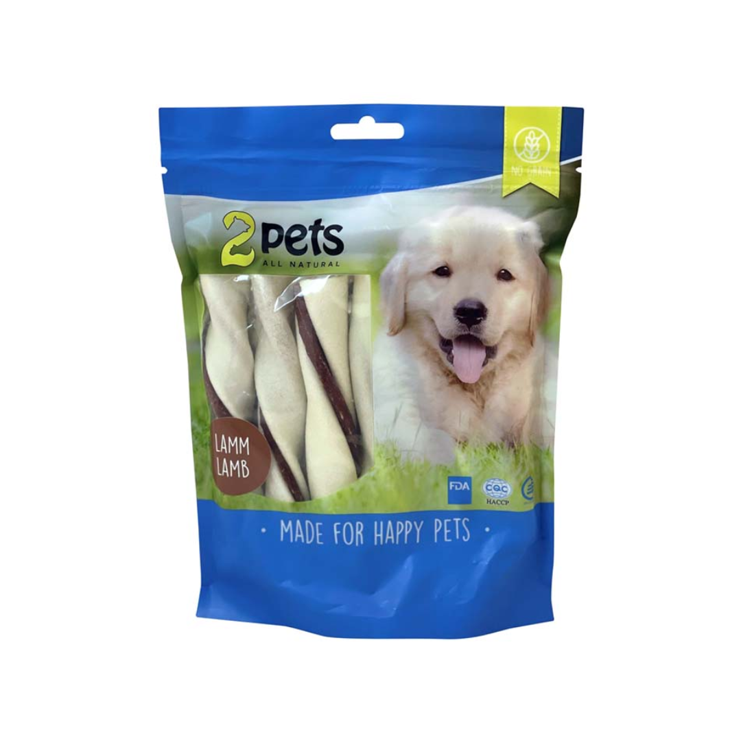 2pets Tuggtwister m lamm, Medium, 170 g