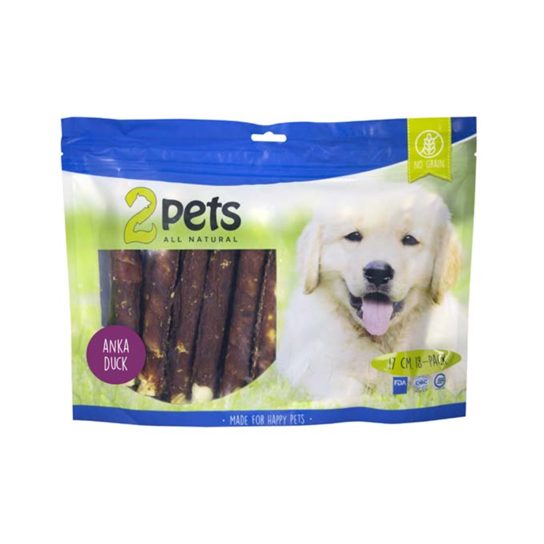 2pets Tuggrulle m ankfilé 17cm 18-pack XL, 840g x 6