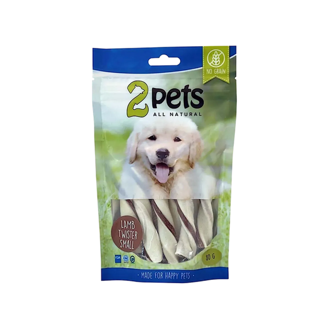 2pets Tuggtwister m lamm, Large, 500 g x 3