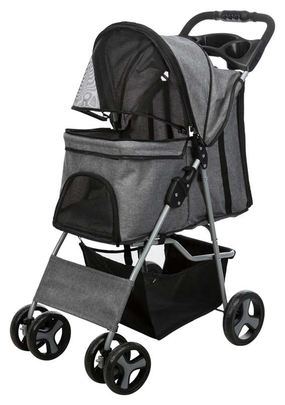 Trixie Djurvagn Buggy Hopfällbar 47× h100 × 80 cm Grå