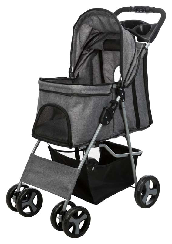 Trixie Djurvagn Buggy Hopfällbar 47× h100 × 80 cm Grå