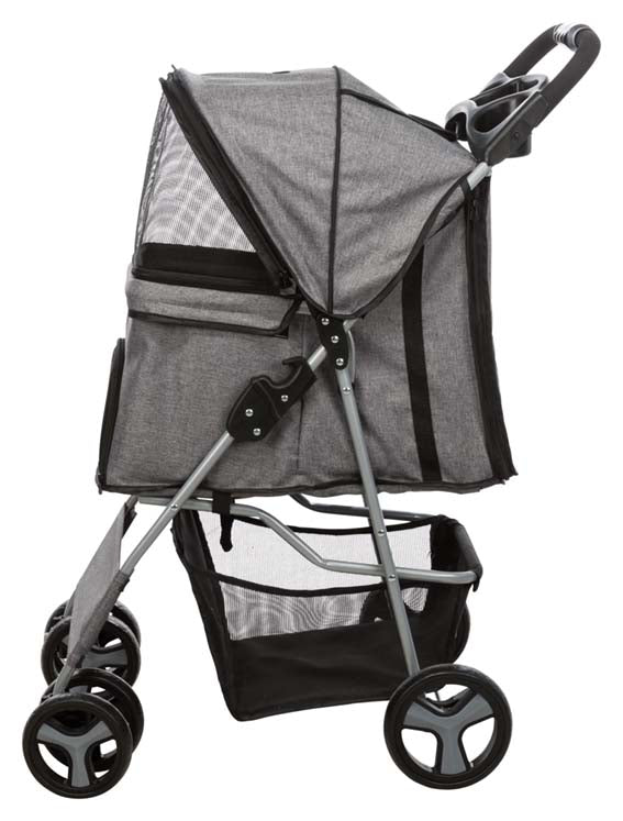 Trixie Djurvagn Buggy Hopfällbar 47× h100 × 80 cm Grå
