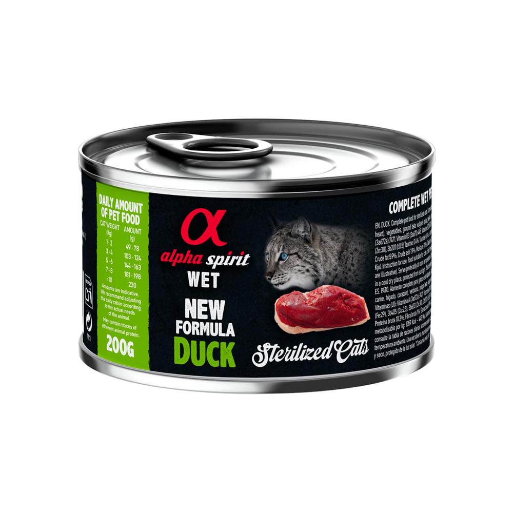 Alphaspirit Alphaspirit Cat Steriliserad Duck (Anka) X 6