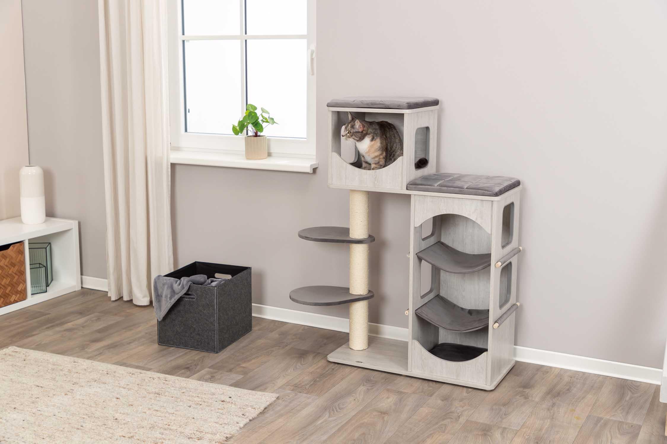 Klösmöbel Adriano, 78 × 118 × 38 cm, grå