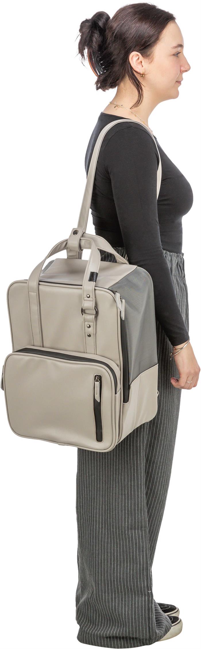 Ryggsäck Citystyle, 30 × 20 × 40 cm, ljusgrå