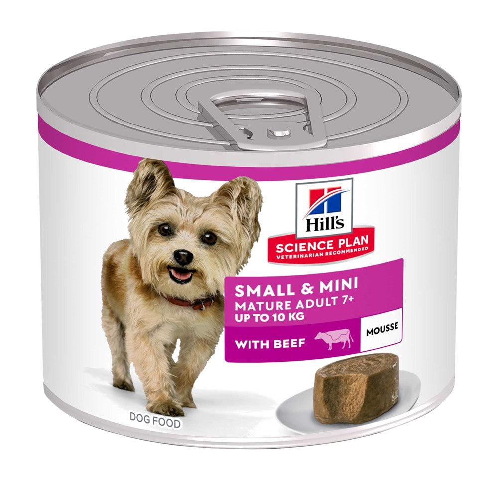 Hills Canine Mature Adult Mousse Small&Mini Beef 12x200g