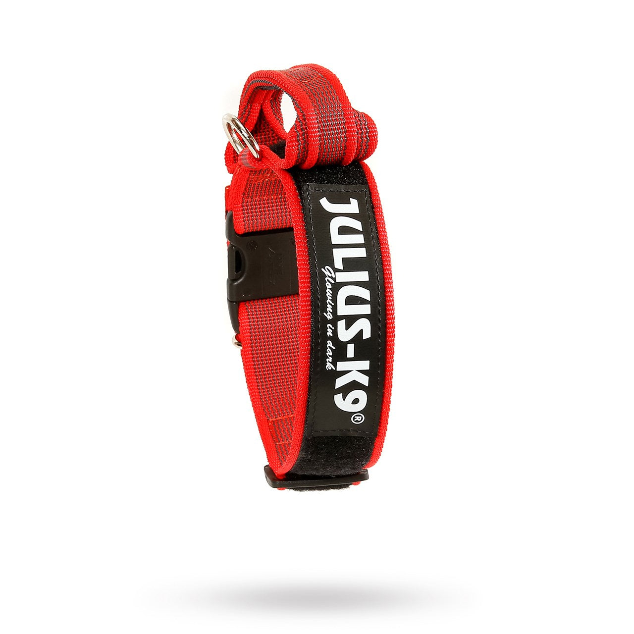 Julius-K9 Super grip halsband med Handtag Röd