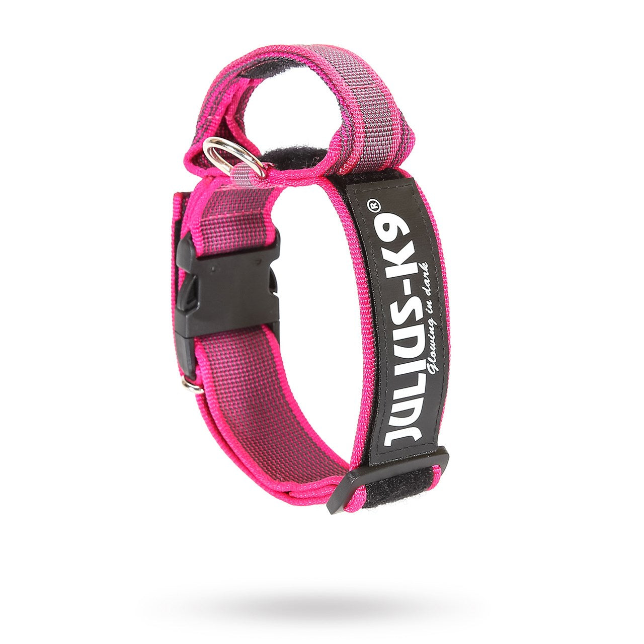 Julius-K9 Super grip halsband med Handtag Rosa