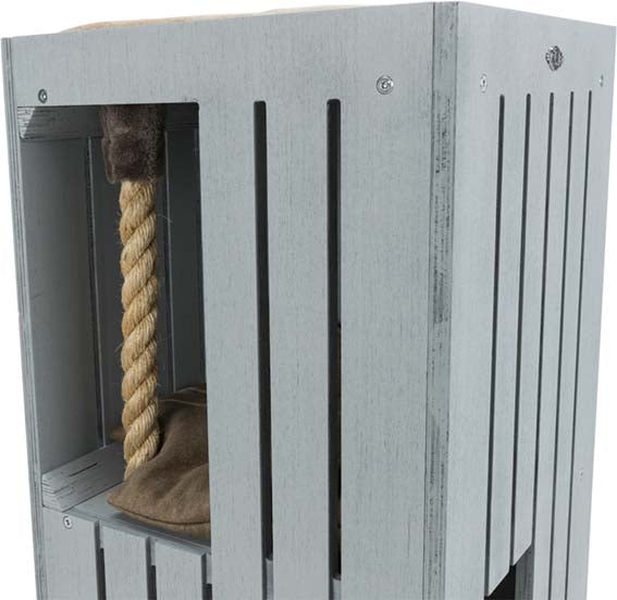 BE NORDIC Cat-Tower Juna , 38 x h77 x 38 cm, grå