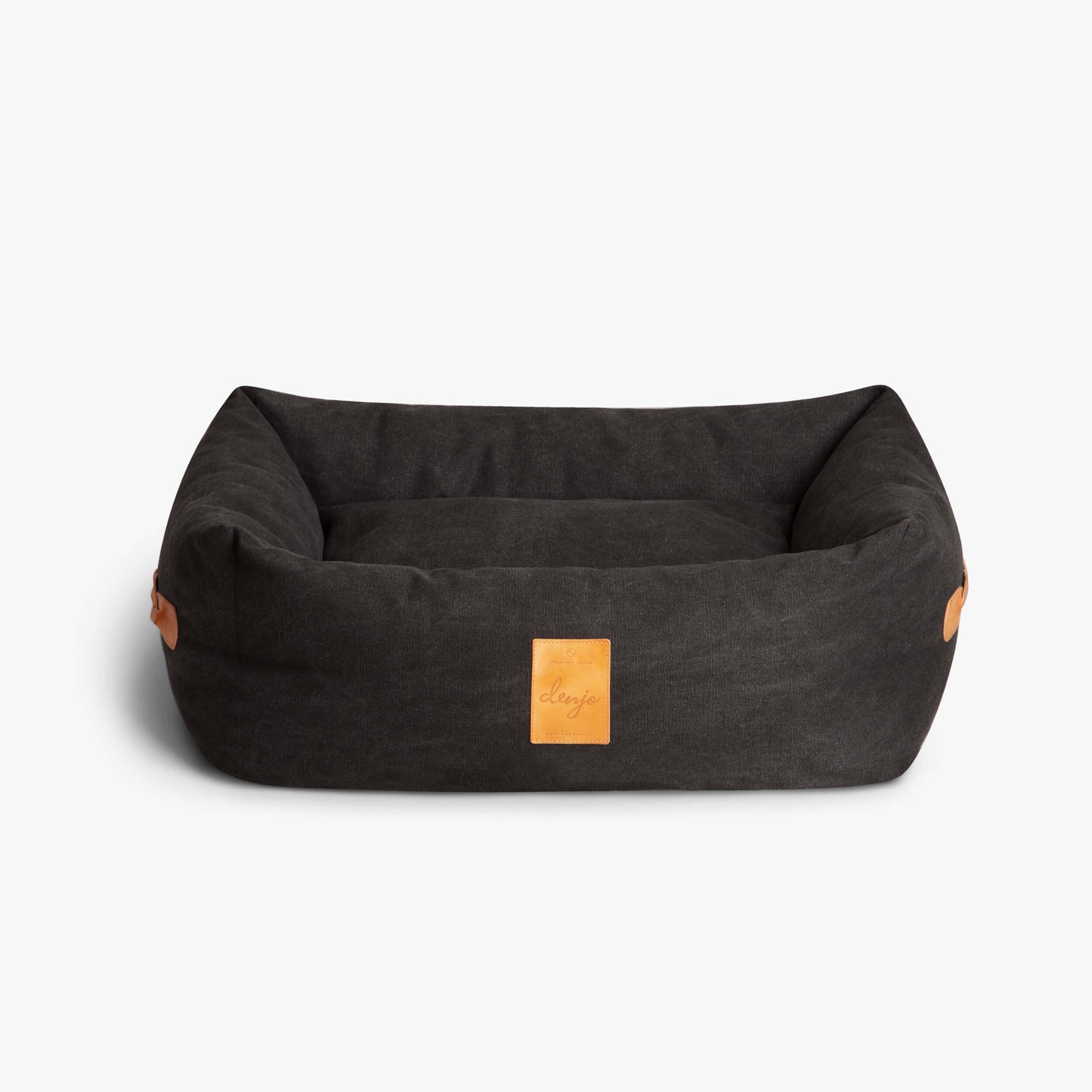 Denjo Dogs Hundbädd Classic Nest med Läderdetaljer Stone Grey