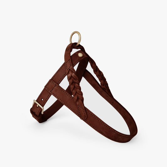 Denjo Dogs Hundsele Stockholm Läder Dark Choco