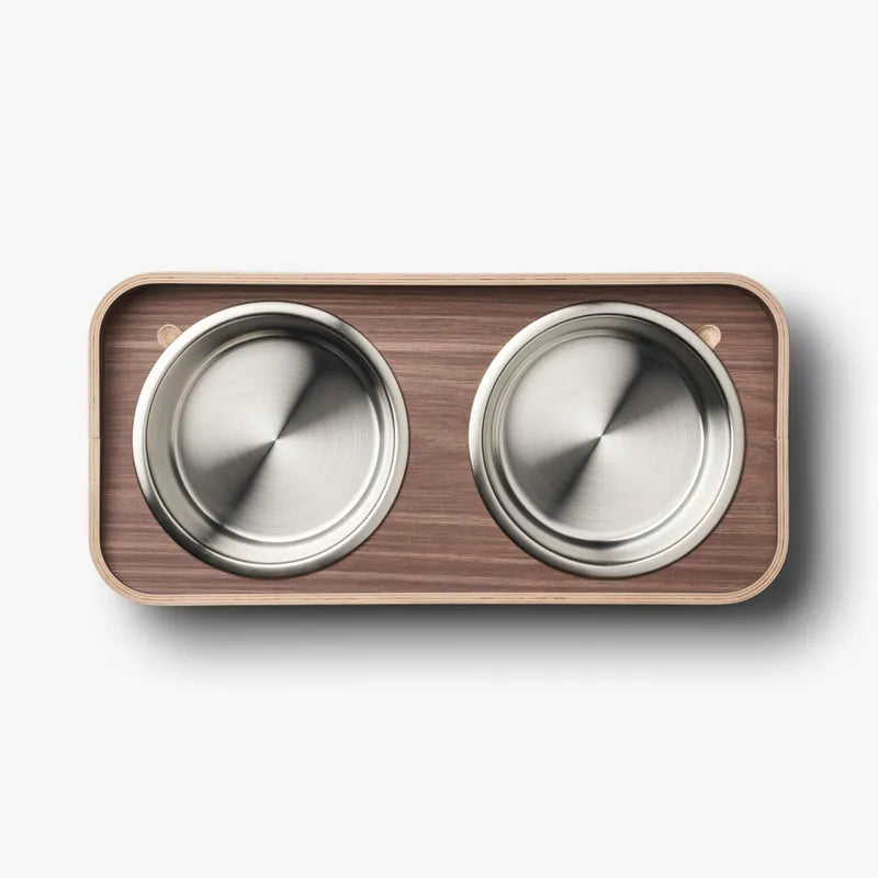 Dog copenhagen Skagen matskål Walnut