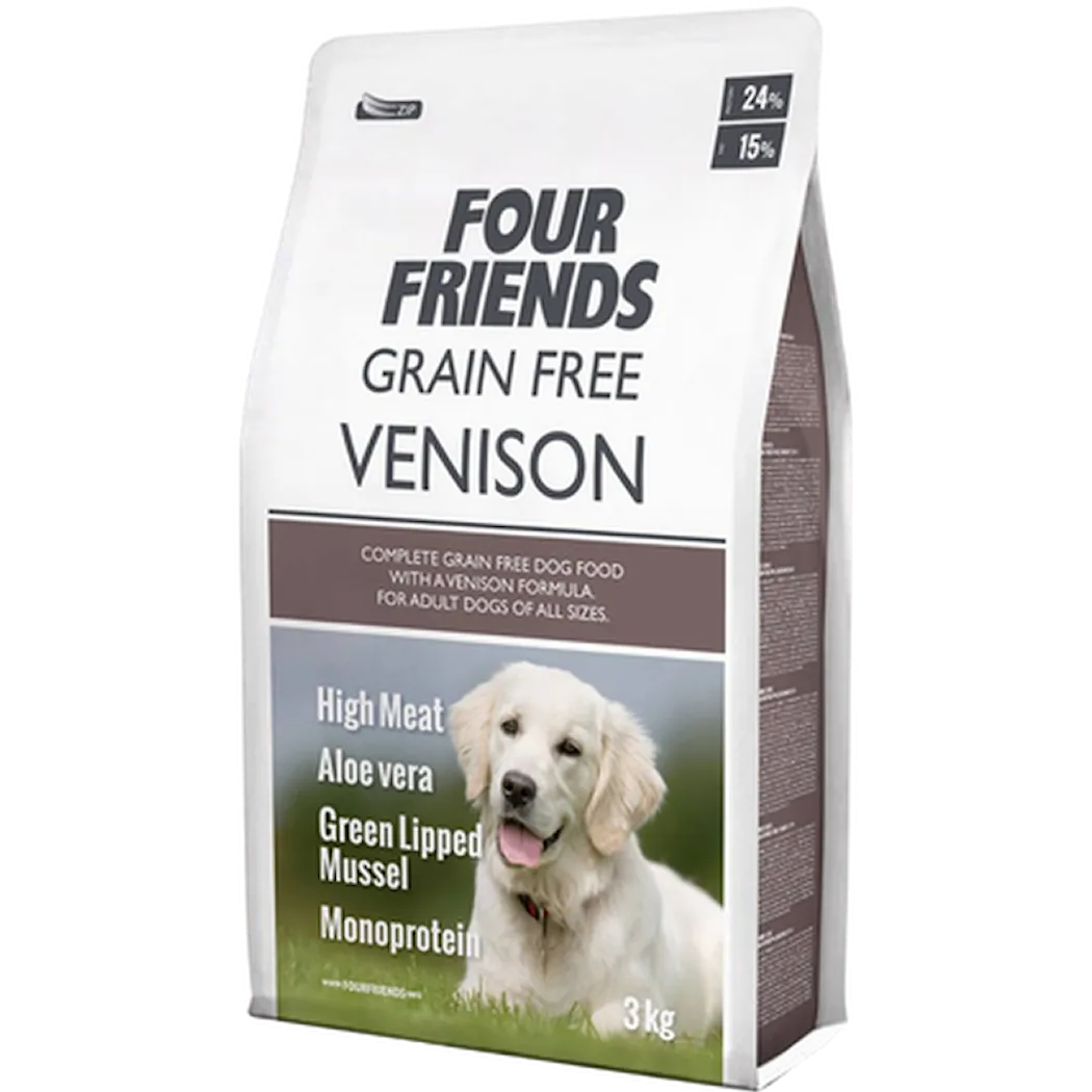 FourFriends Dog Grain Free Venison 12kg