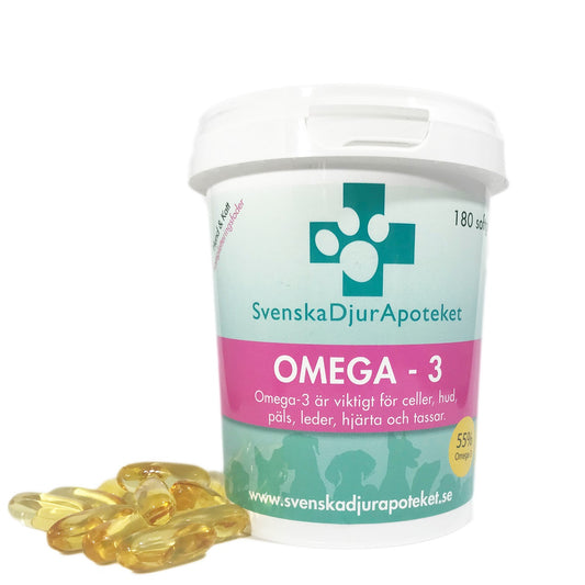 Svenska DjurApoteket Omega-3 180softgel kaps